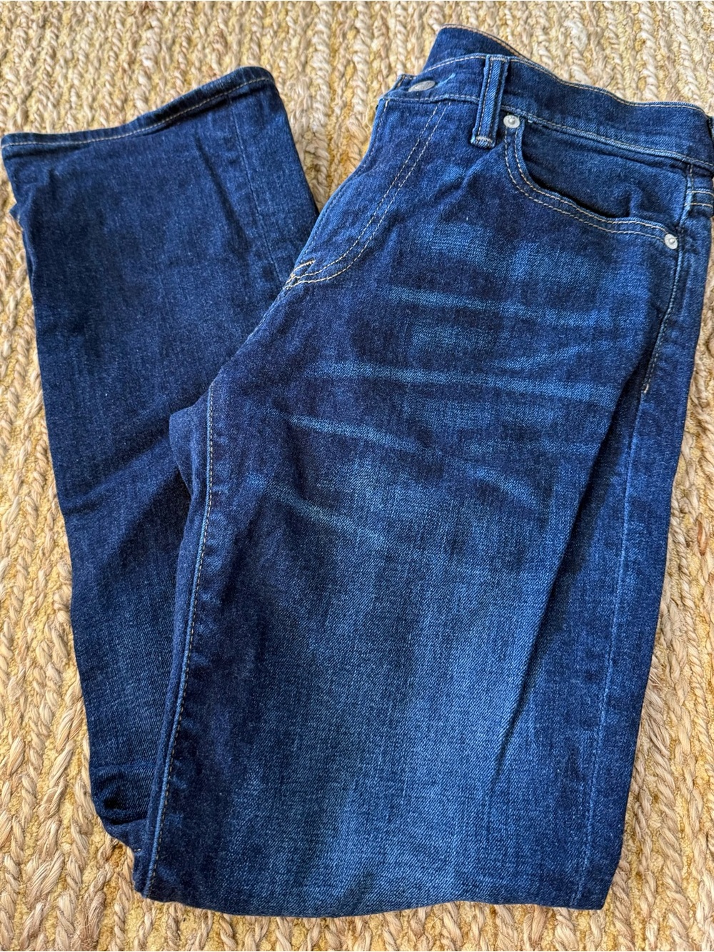 Abercrombie & Fitch Men's Kennan Straight Stretch Blue Denim Jeans Size 30W/30